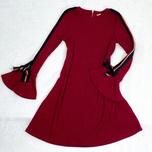 Hannah Banana Girl's Long Sleeve Red Dress